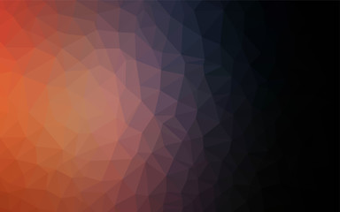 Obraz premium Dark Blue, Yellow vector polygon abstract backdrop.