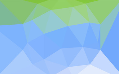 Light Blue, Green vector abstract polygonal template.
