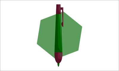 Pencil Pen Design Template Isolated Vector