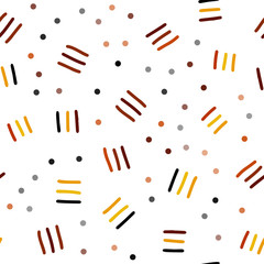 Light Orange vector seamless layout with simple elements.