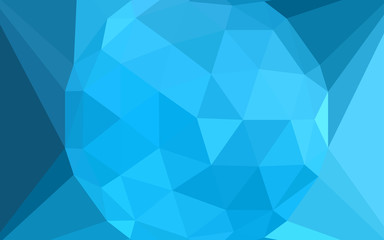 Fototapeta premium Light BLUE vector polygon abstract layout with a gem in a centre.