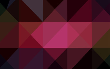 Dark Red, Yellow vector low poly texture.