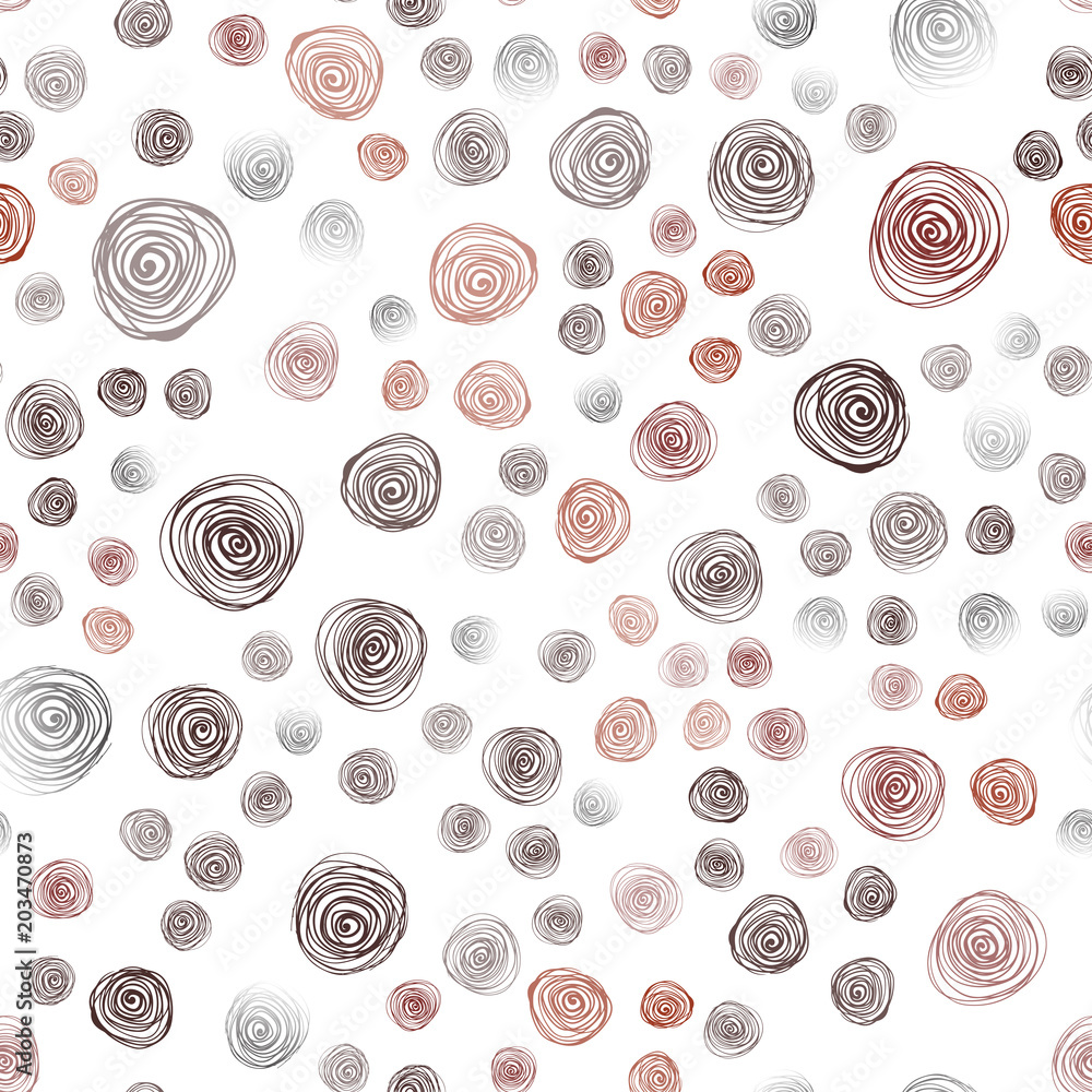 Poster dark red vector seamless abstract doodle pattern.