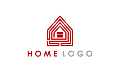 Fototapeta premium line home vector