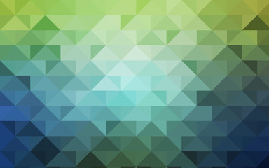 Light Blue, Green vector low poly template.