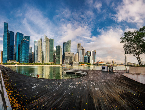 Panoramic View of Singapore City