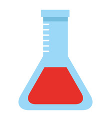 school laboratory test tube chemistry vector illustration