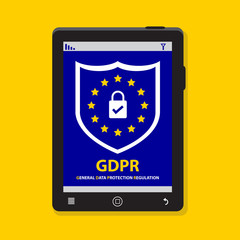 GDPR General Data Protection Regulation Business Internet Technology Concept