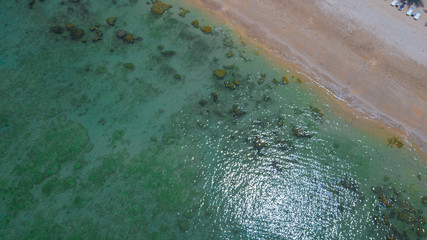 aerial view landscape of water  Sea