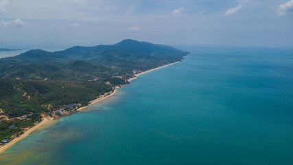 aerial view landscape of  Koh Lanta ,  Krabi Thailand