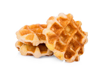 waffle isolated on white background