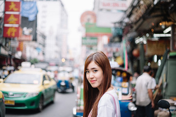 Beauty Girl In China Town