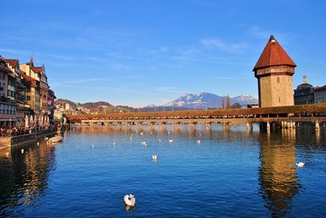 Wonderful landscapes from Luzern, Switzerland.
