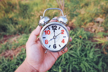 An Alarm Clock Set To 8 AM to Represent Time That People Going to Work