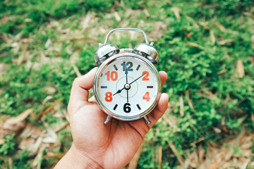 An Alarm Clock Set To 8 AM to Represent Time That People Going to Work