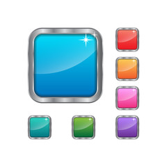 square rounded set vector icon