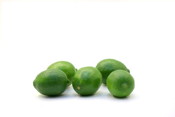 Tropical fresh and delicious lime objects