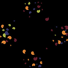 Festive Background with Colorful spirals. Trendy Pattern for Postcard, Print, Banner or Poster. Pretty spirals For Party Decoration, Wedding, Birthday or Anniversary Invitation. Vector