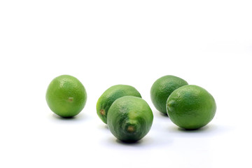 Tropical fresh and delicious lime objects