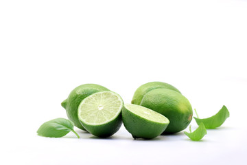 Tropical fresh and delicious lime objects