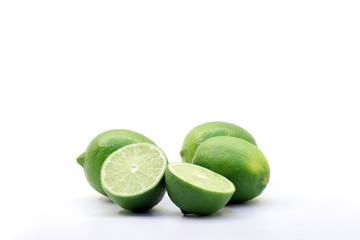 Tropical fresh and delicious lime objects