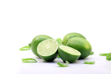 Tropical fresh and delicious lime objects