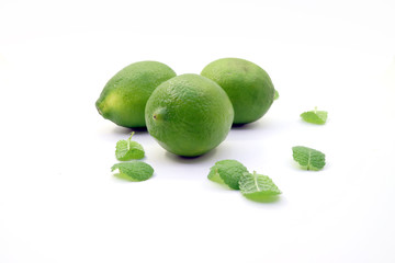 Tropical fresh and delicious lime objects