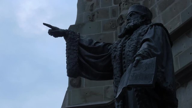 Johannes Honterus sculpture