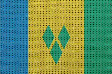 Saint Vincent and the Grenadines flag printed on a polyester nyl