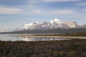 Towers of Paine at the Torres del Paine National Park, Chilean Patagonia, Chile