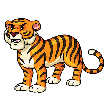 Tiger Cartoon Cute
Illustration of cute cartoon tiger.