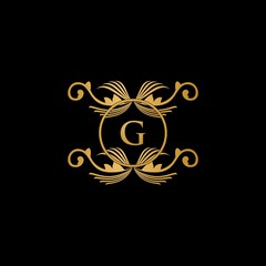 Abstract letter G logo design, Gold, beauty industry and fashion logo. cosmetics business, natural, spa salons. yoga, 