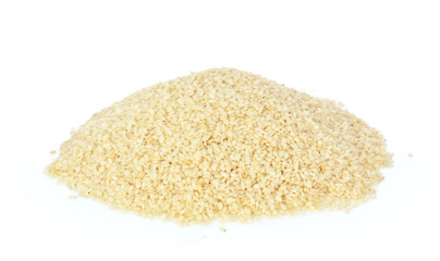 sesame seeds isolated on white background
