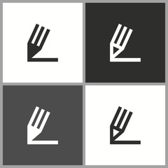 Vector writing icon