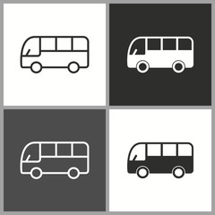 Vector bus icon