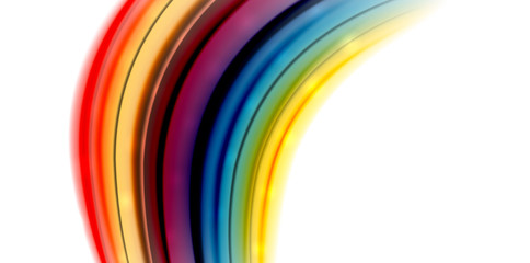 Abstract flowing motion wave, liquid colors mixing, vector abstract background