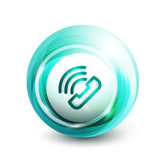 Phone support call center button