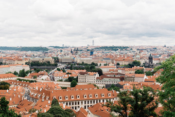 Fototapeta na wymiar Cityscape of Prague from Mala Strana
