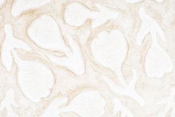 White self made paper pressed sheet texture background. Embossed lace pattern.