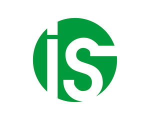 green circle initial typography typeset logotype alphabet font image vector icon logo symbol