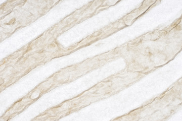 White self made paper pressed sheet texture background. Embossed lace pattern.