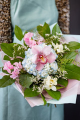 nice bouquet in the hands