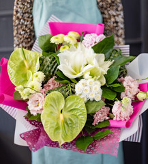 nice bouquet in the hands