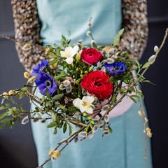 nice bouquet in the hands