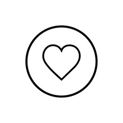 Heart icon vector