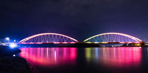 Obraz premium Rainbow Bridge, Palu City, Sulawesi, Indonesia 11