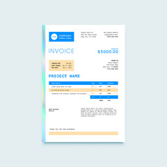 Invoice Form Design Template