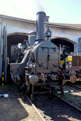 Naklejka premium Lokomotywa parowa