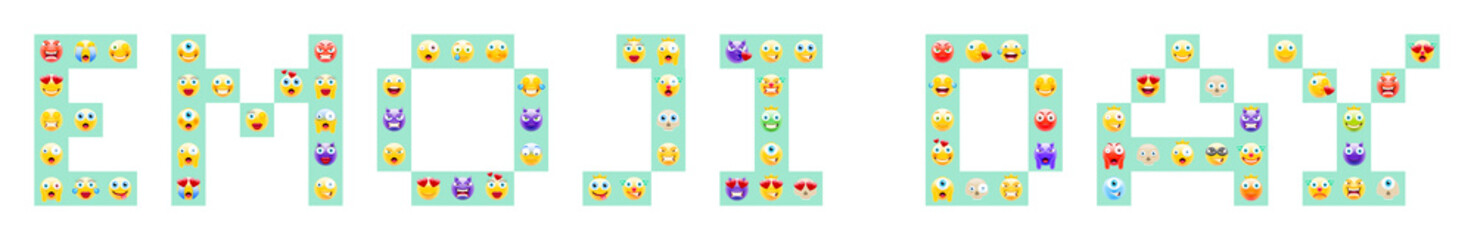 World Emoji Day Vector Illustration