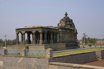 Fototapeta premium Kashivishvanatha Temple, Lakundi, Karnataka State, India.